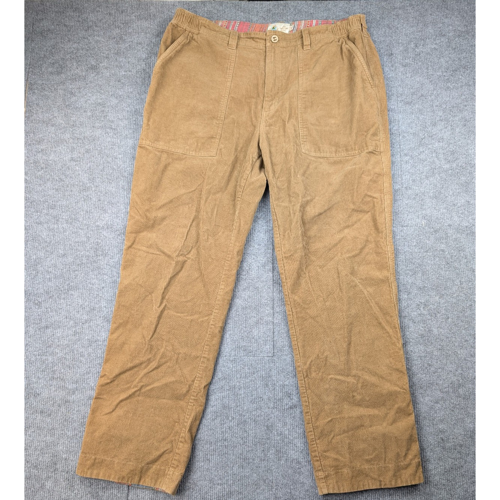 The Territory Ahead Corduroy Pants Mens XL/32 Outdoor Straight Leg Elastic Waist